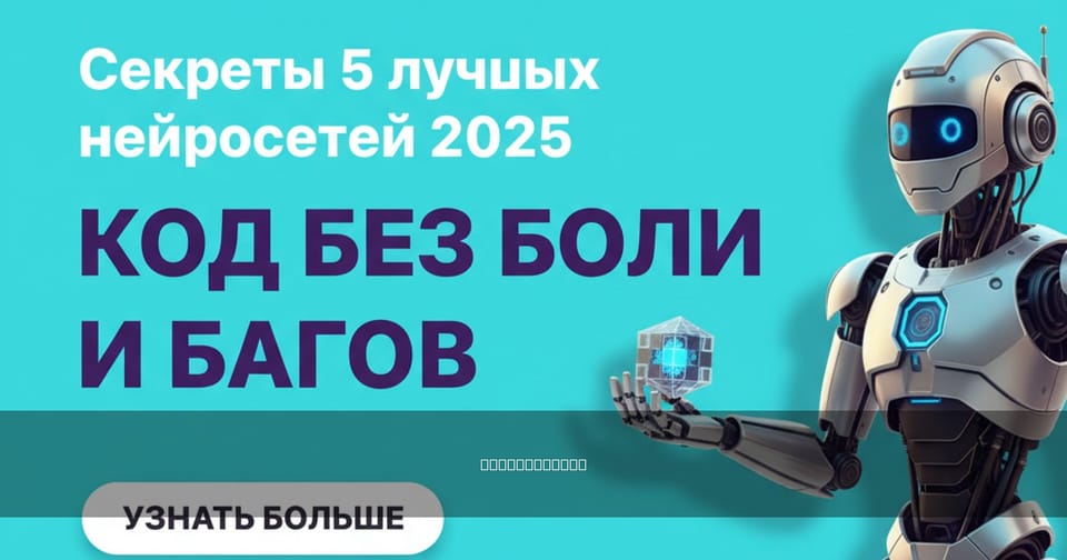 Секреты 5 лучших нейросетей 2025: код без боли и багов